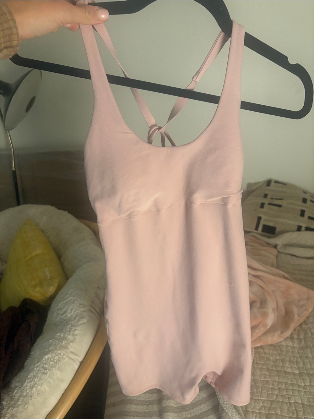 Light Pink Strappy Tank Top Onesie Alo